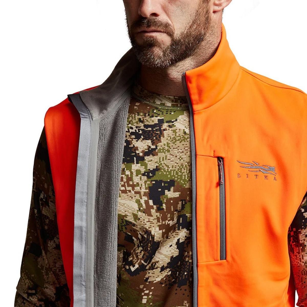 Sitka Nuevo Chaleco Jetstream NARANJA BRILLANTE Tejido Poliéster Reciclado con un micro g - Imagen 7 de 17