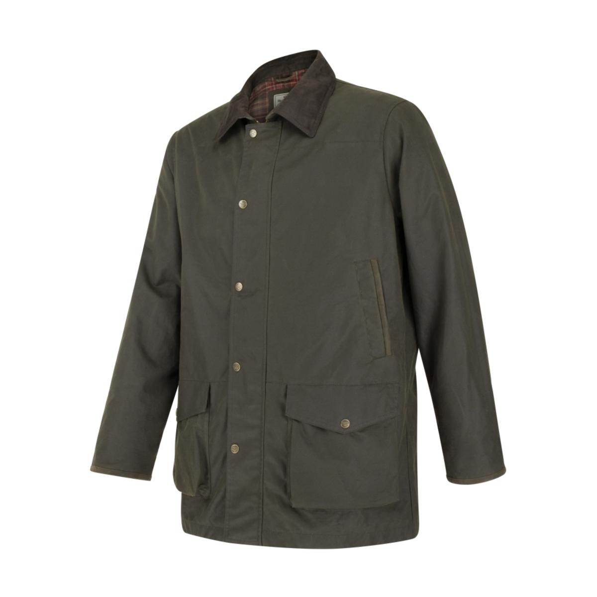Hoggs of Fife Caledonia Mens Waxed Jacket  100% Cotton base, fabric, Halley Ste - Picture 3 of 8