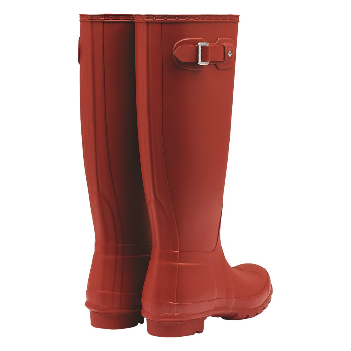 Hunter Original Tall Wellington Boots Military Red Waterproof, Textile lining - Imagen 11 de 31