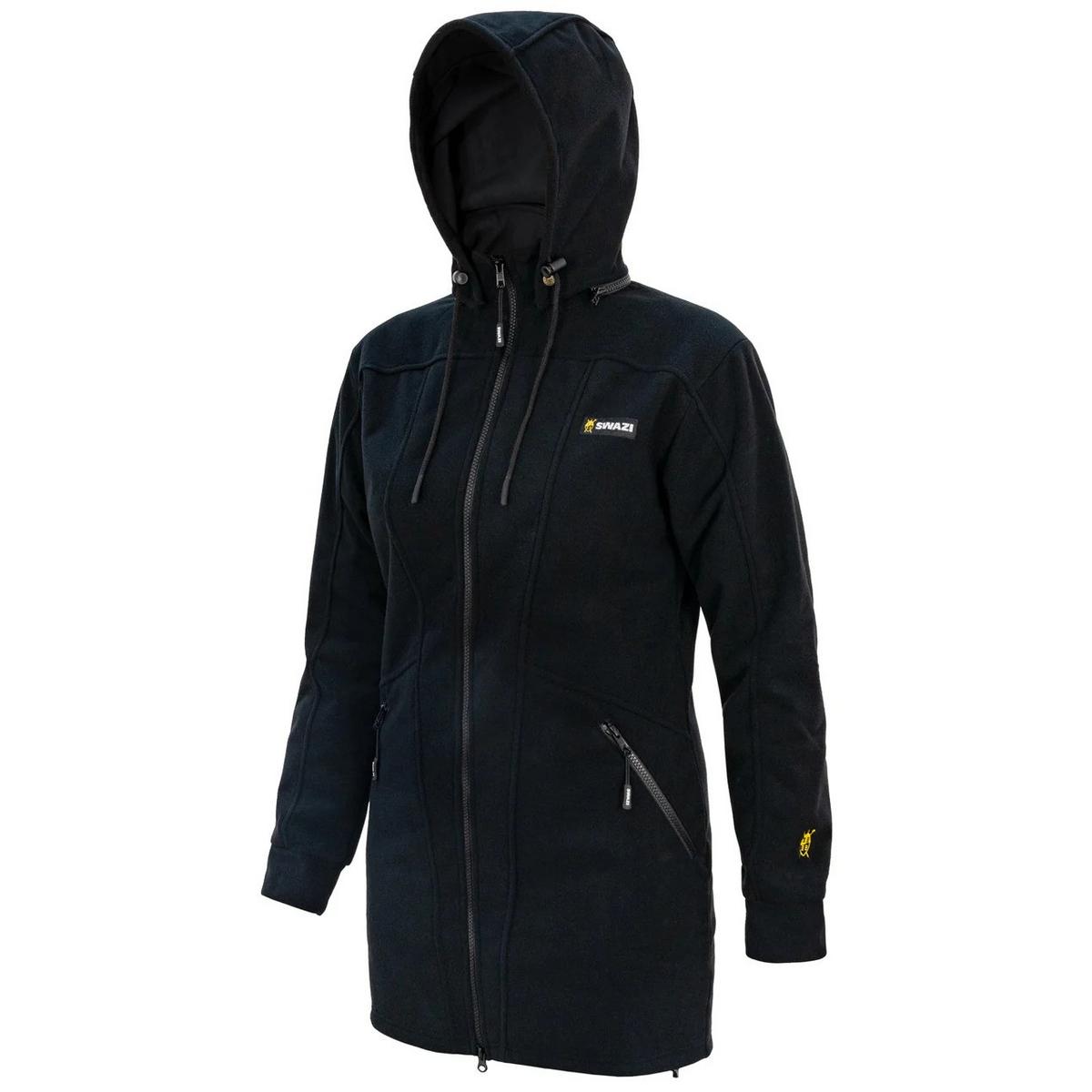 Swazi Amur Womens Jacket  Large, deep zippered pockets, Detachable hood, with a
