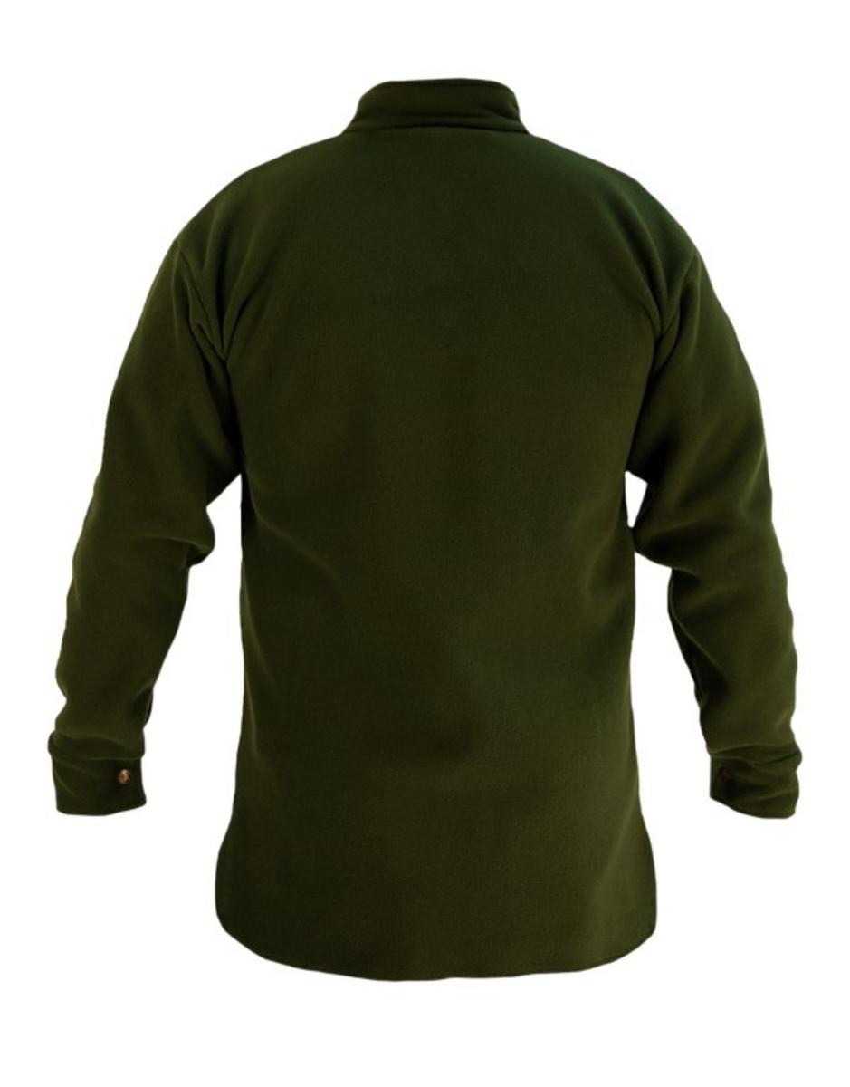 Swazi Back 40 Shirt Olive Long cut tail, High zip up collar - Picture 7 of 22