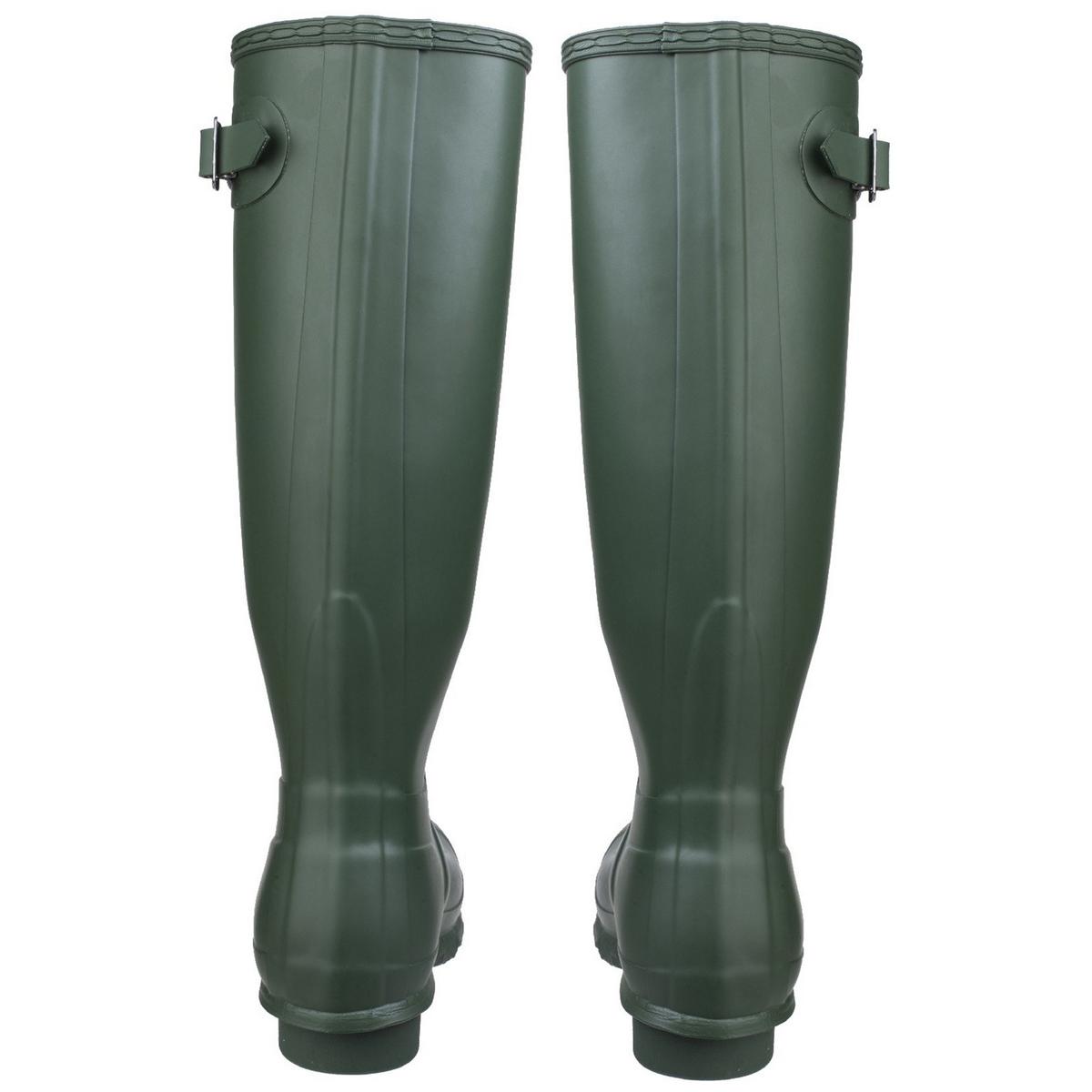 Hunter Original Tall Wellington Boots Green Waterproof, Textile lining - Picture 7 of 36