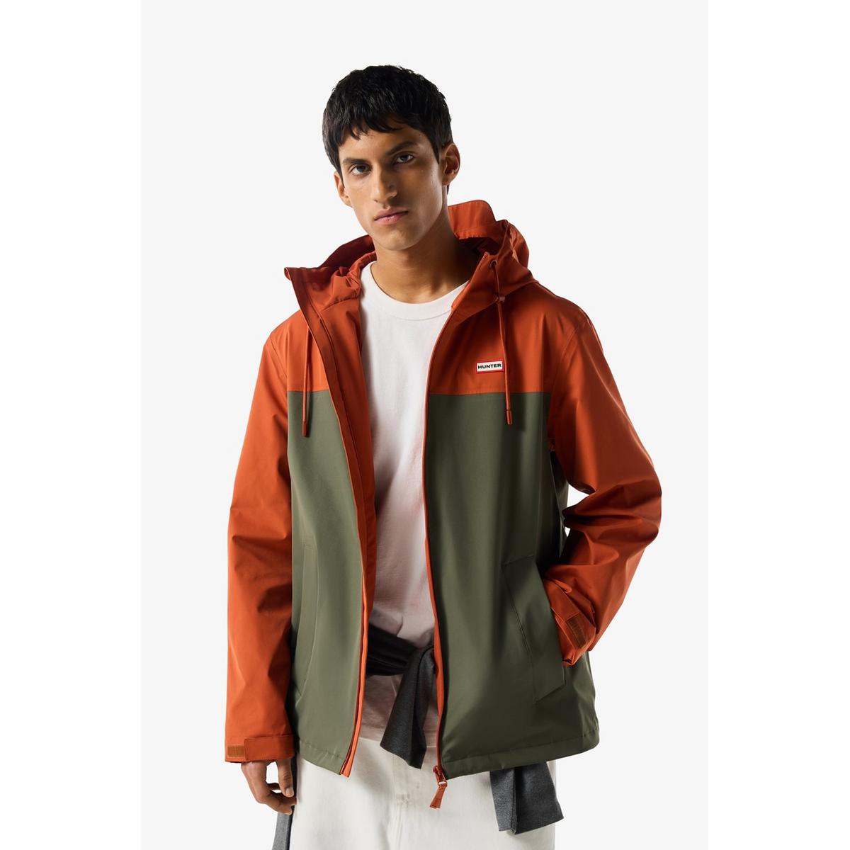 Hunter Original Mens Waterproof Jacket – Burnt Brick/Kambaba