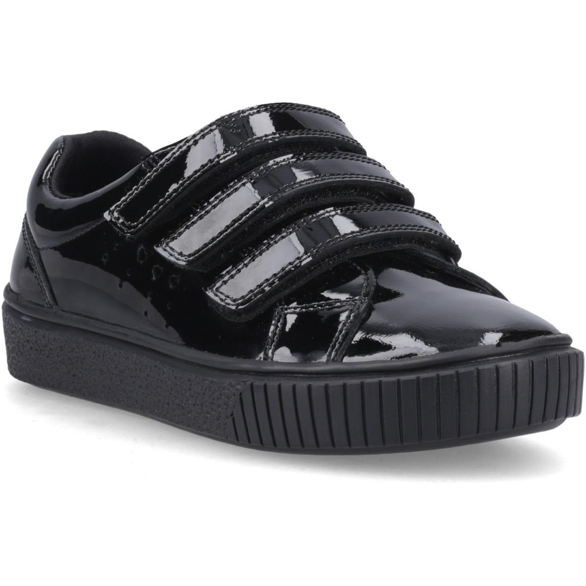 Hush Puppies ELSIE TOUCH FASTENING SN Black Patent