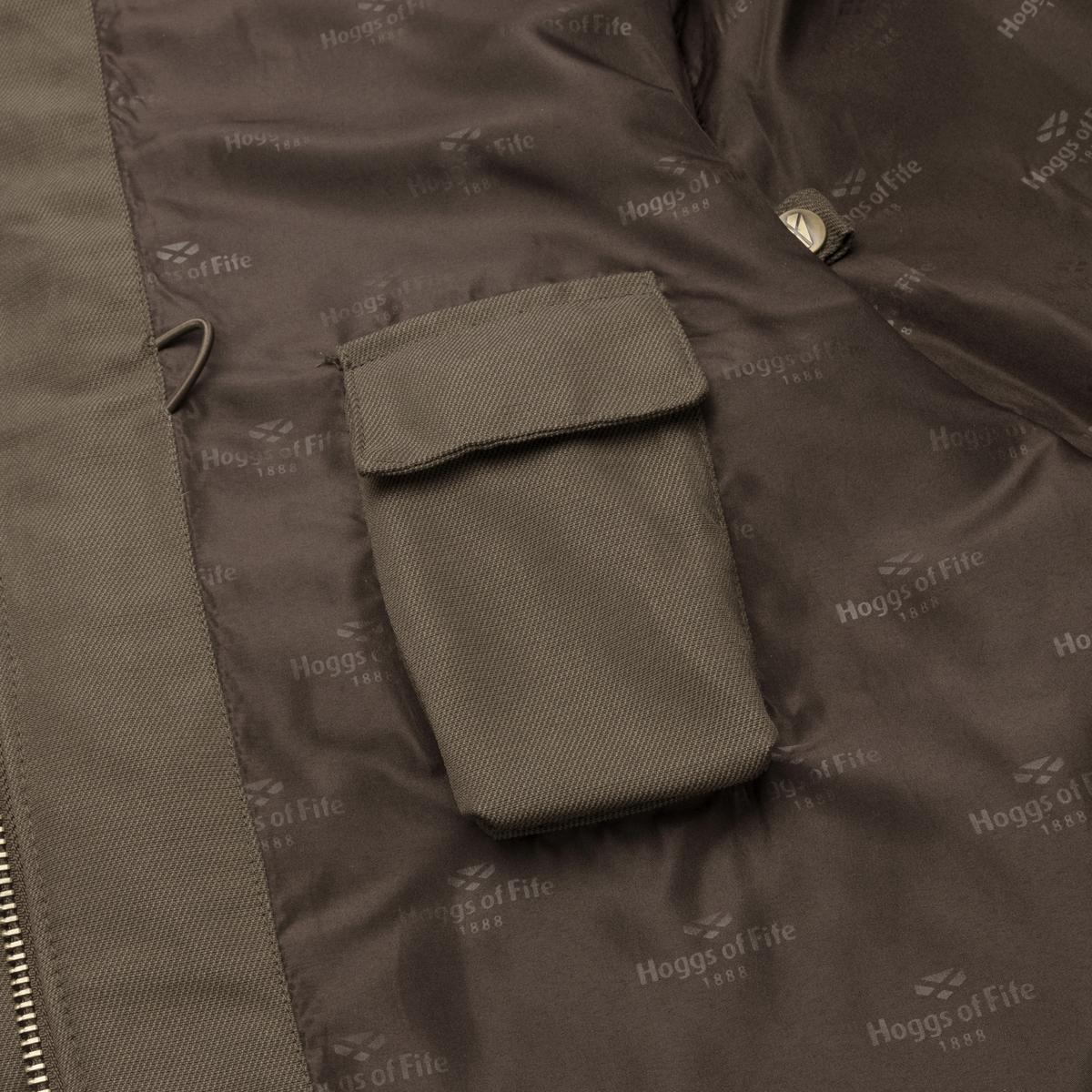 Hoggs of Fife Kincraig W/P Field Jacket Olive Green Two tone G4 Shell Fabric 8 - Picture 8 of 30