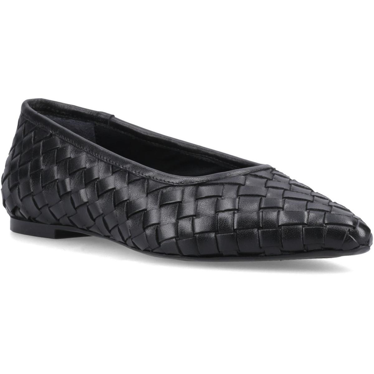 Hush Puppies Darla Woven Ballerina Black