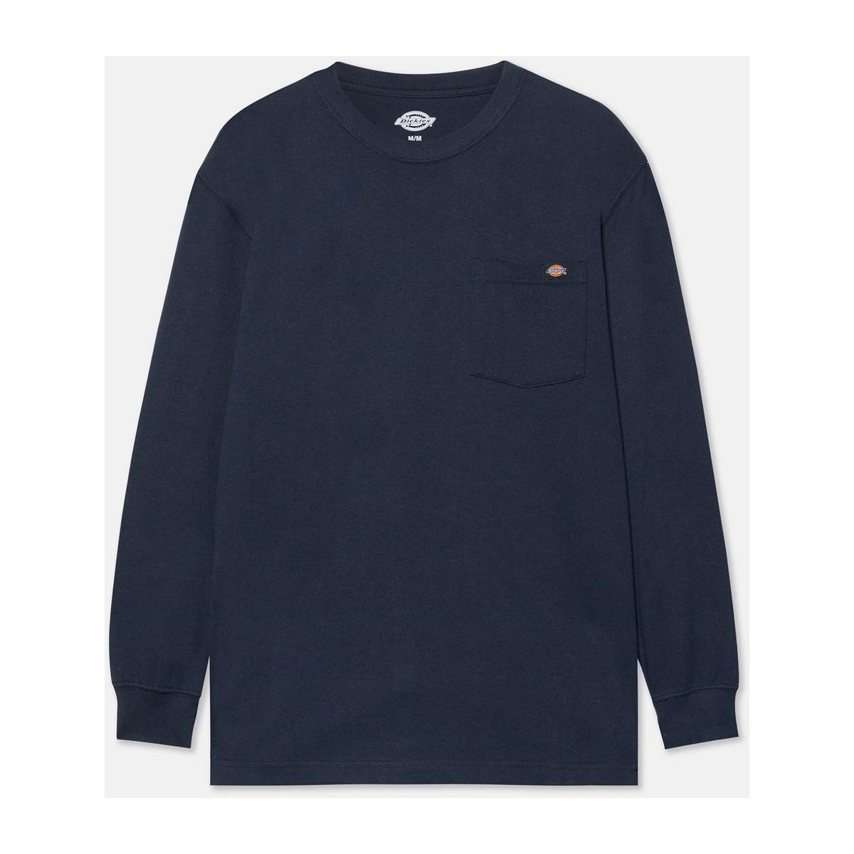 Dickies Pocket Tee Long Sleeve Navy - Picture 9 of 31
