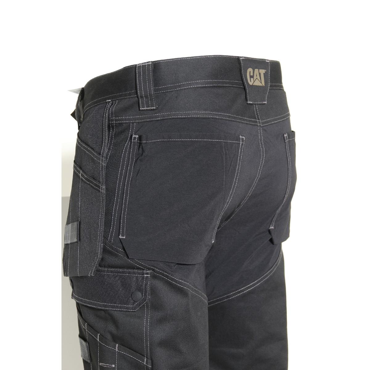 Caterpillar Floor Layer Flex Trouser Black Extra wide center back belt loop to - Picture 10 of 26