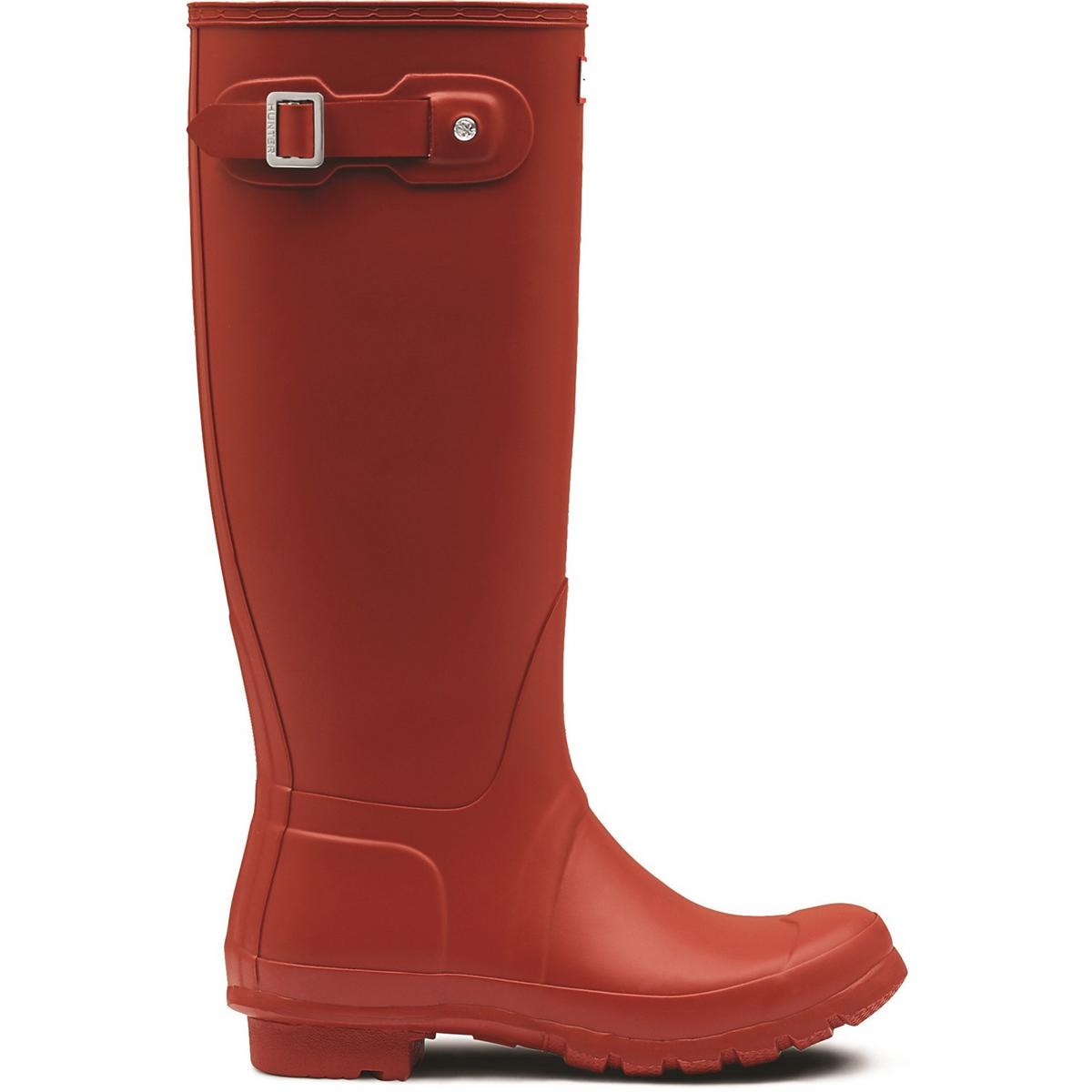 Hunter Original Tall Wellington Boots Military Red Waterproof, Textile lining - Imagen 9 de 31