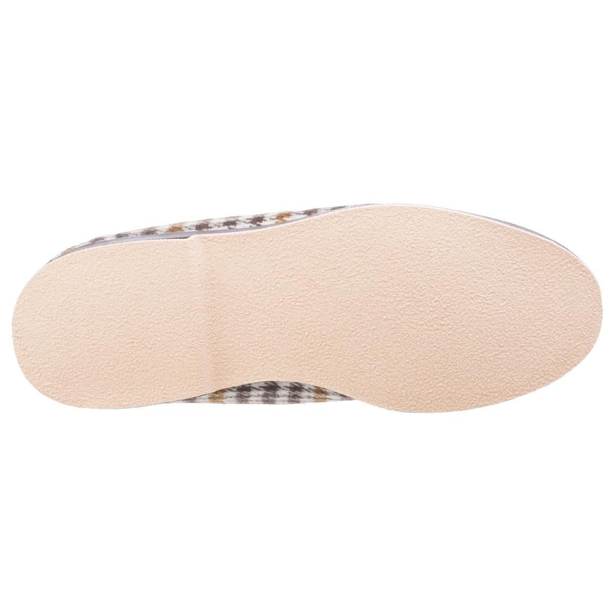 GBS Everett Check Slipper Grey Tab opening for easy access, Suitable swollen a - Picture 7 of 25