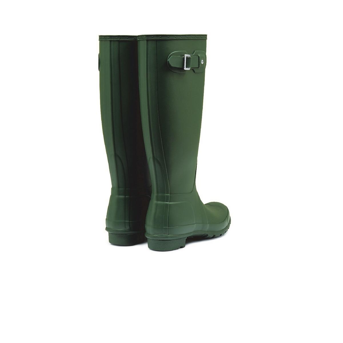 Hunter Original Tall Wellington Boots Green Waterproof, Textile lining - Picture 10 of 36