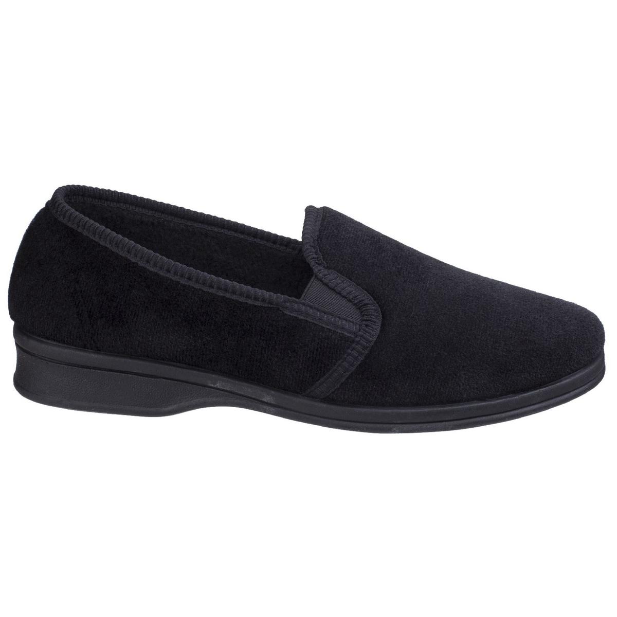 Mirak Shepton Slip On Slipper Black Elasticated Upper providing secure fitment - Picture 6 of 25