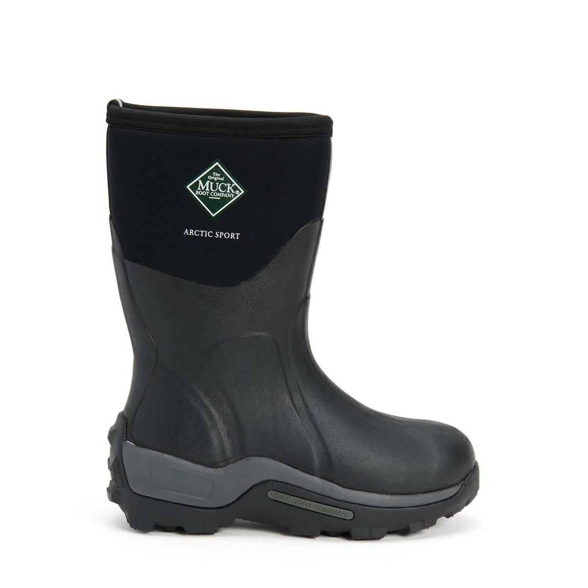 Muck Boots Arctic Sport Short Black  Fully lined with 5mm neoprene for flexibil