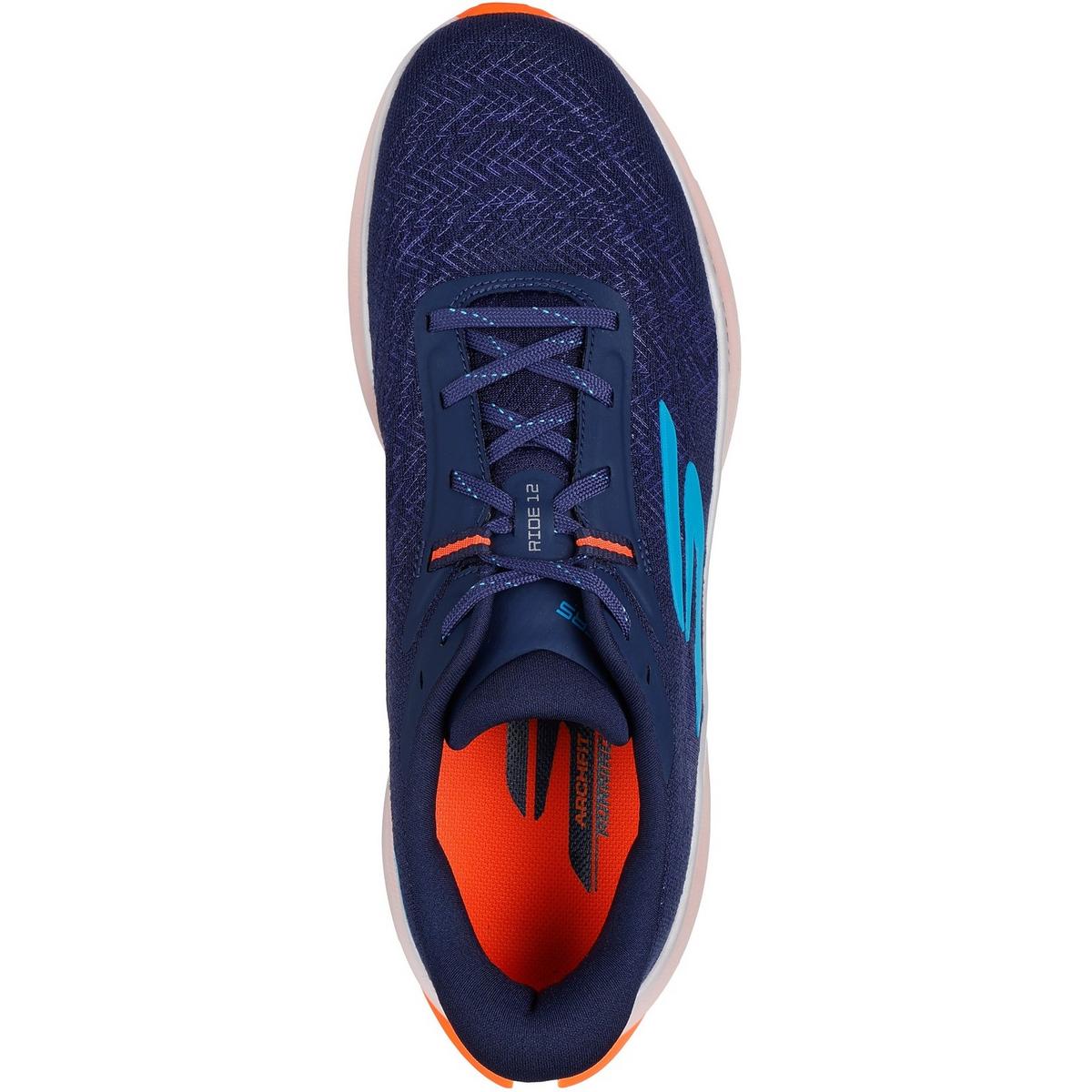 Skechers Performance GO RUN Ride 12 Trainer Navy/Orange - Picture 8 of 40