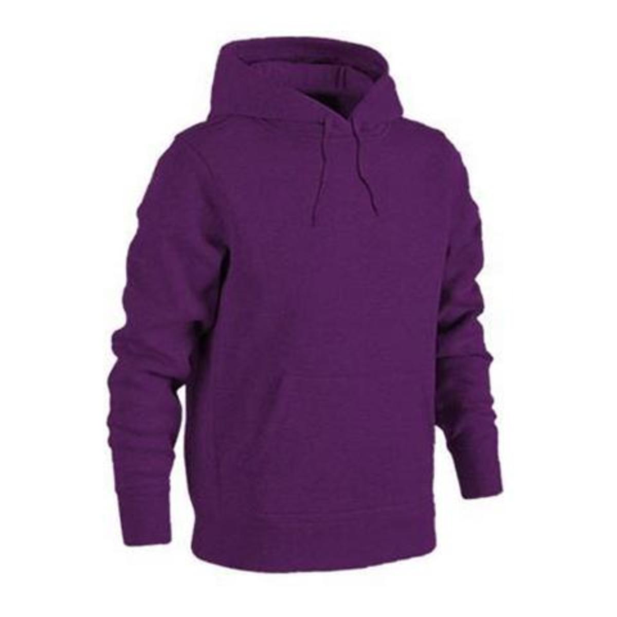 purple plain hoodie