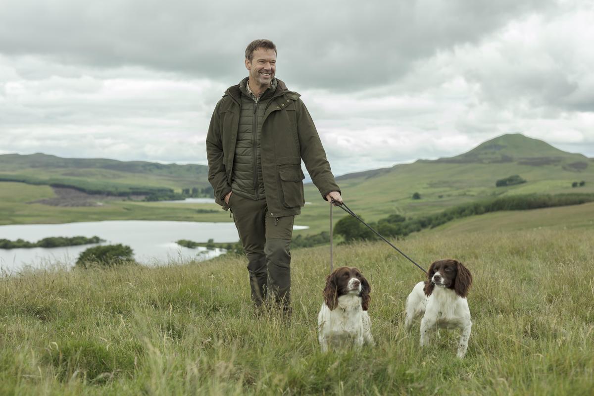 Hoggs of Fife Kincraig W/P Field Jacket Olive Green Two tone G4 Shell Fabric 8 - Picture 9 of 30