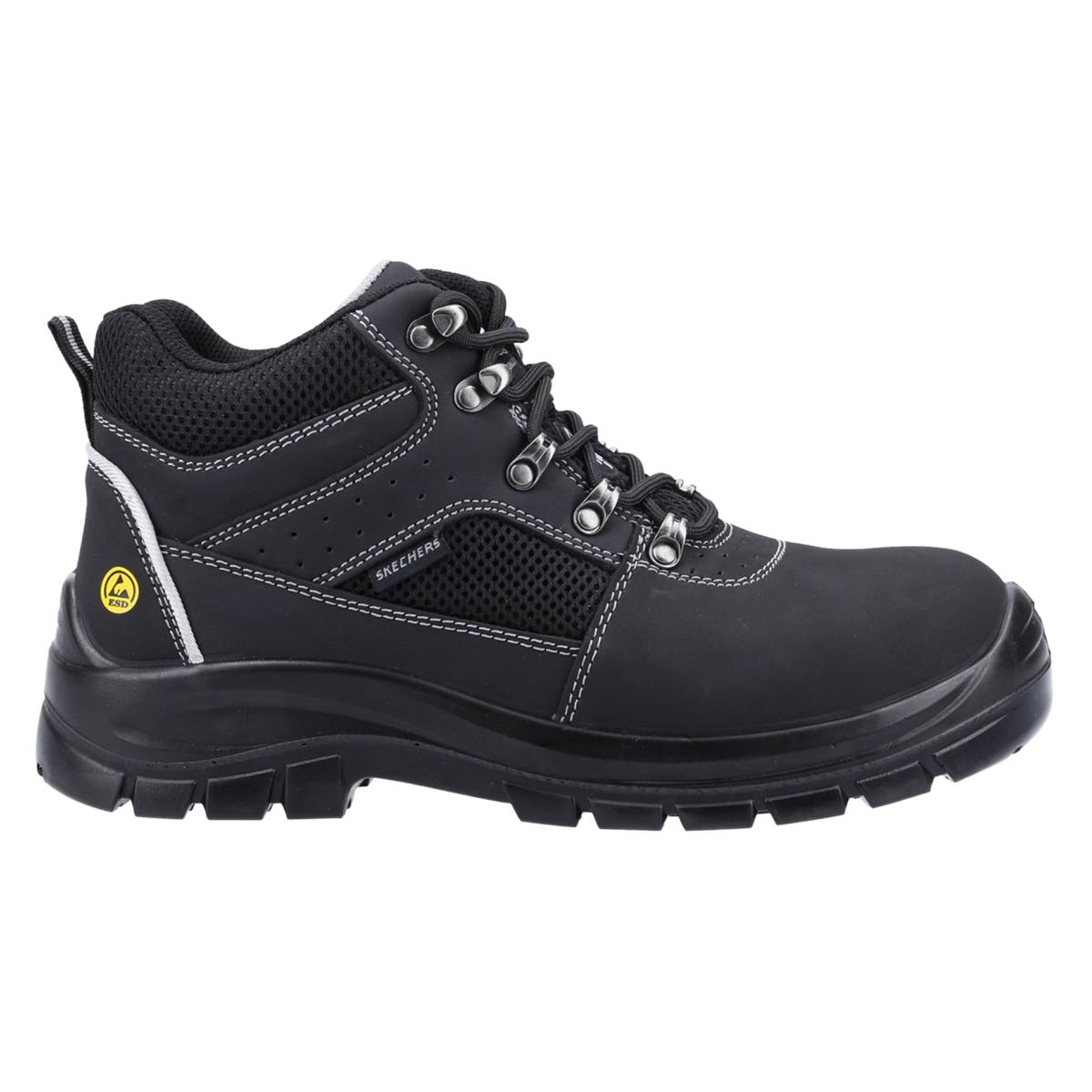 Skechers Workwear Trophus Letic Safety Boot Black Memory Foam cushioned insole - Picture 7 of 41
