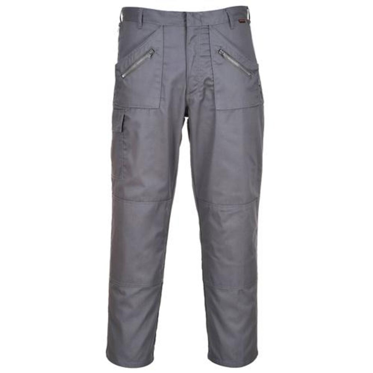 Action Cargo Work Trousers with Knee pad Pockets Mutli Pocket Trousers Portwest 