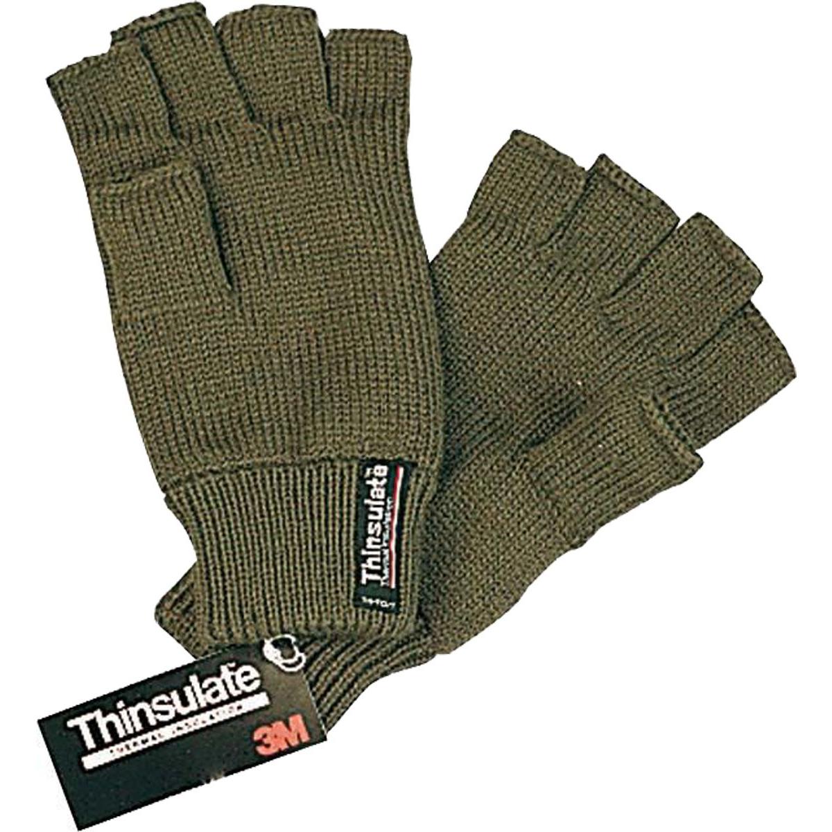 mens thinsulate fingerless gloves