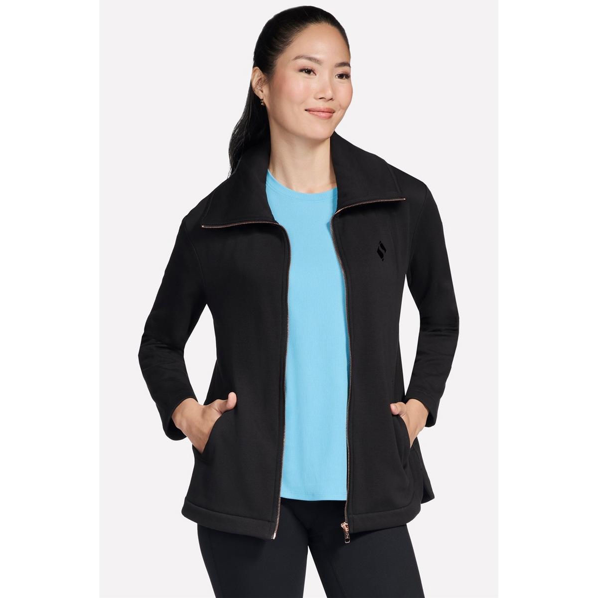 Skechers Performance GO SNUGGLE Tunic Jacket Black - Picture 5 of 20