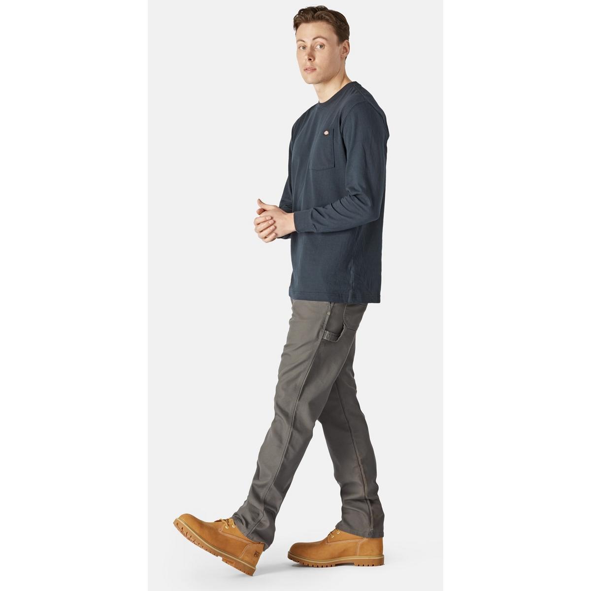 Dickies Pocket Tee Long Sleeve Navy - Picture 10 of 31