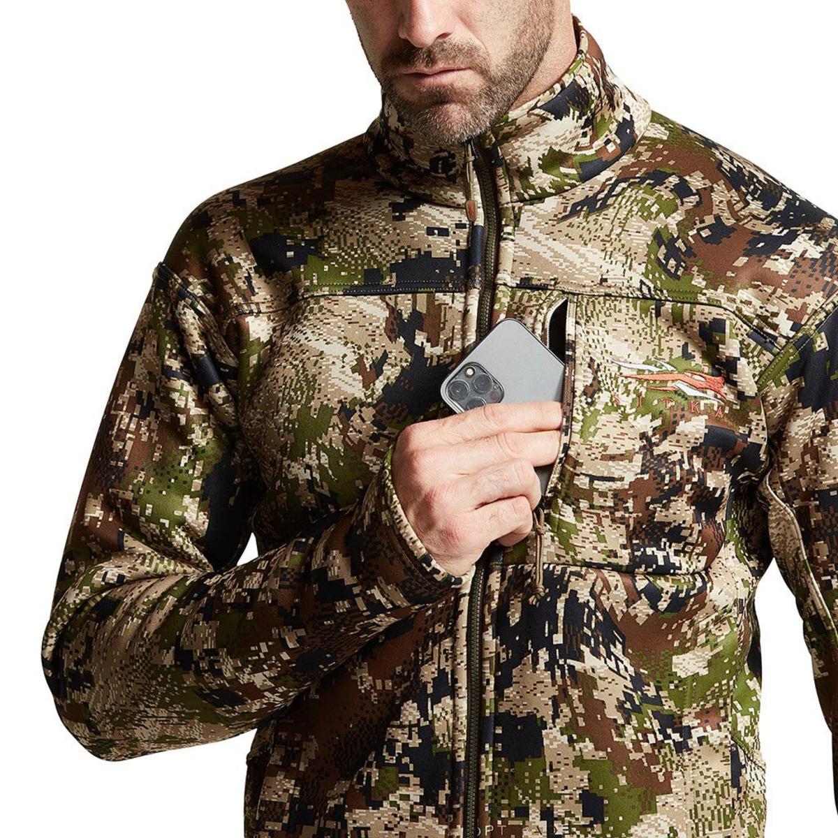 Sitka Nueva Chaqueta Traverse Optifade Subalpine Tejido Tejido Tejido Poliéster Ultra Silencioso - Imagen 8 de 21