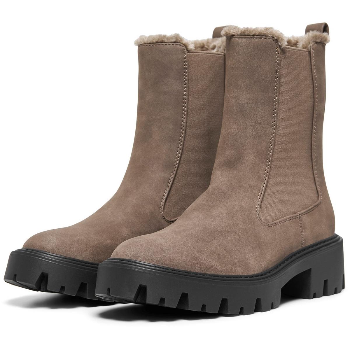 ONLY BETTY 9 WARM LINED Boot Brown Stone