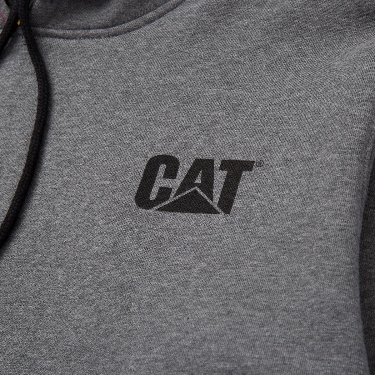 Caterpillar Trademark Banner Hooded Sweatshirt Dark Grey Logo Graphic on weare - Picture 6 of 25