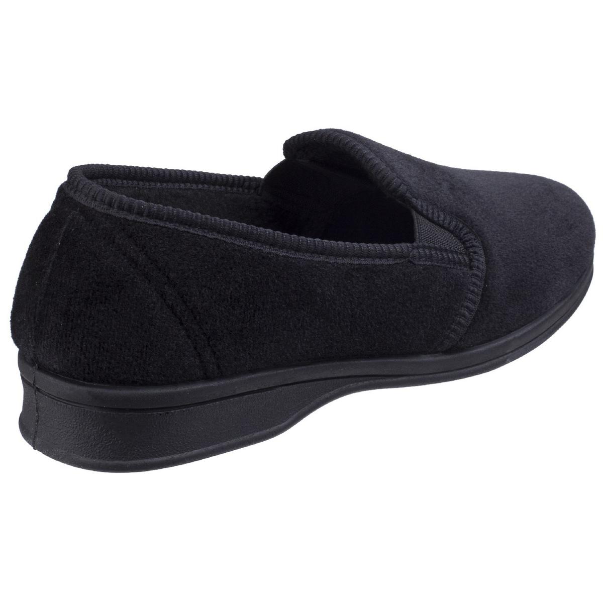 Mirak Shepton Slip On Slipper Black Elasticated Upper providing secure fitment - Picture 5 of 25